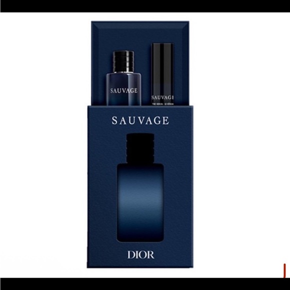 Sauvage cologne set parfum men new x2 in box - Picture 1 of 1